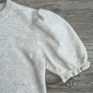 Frame Denim Sweaters Frame Shirred Short Sleeve Sweater